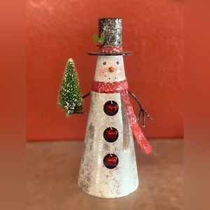 Cute tin snowman